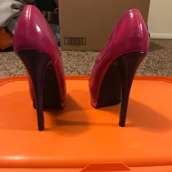 Multi-colored Qupid platform heel - Picture 2 of 6